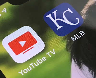 Screen Shot of YoutTube TV and MLB Apps