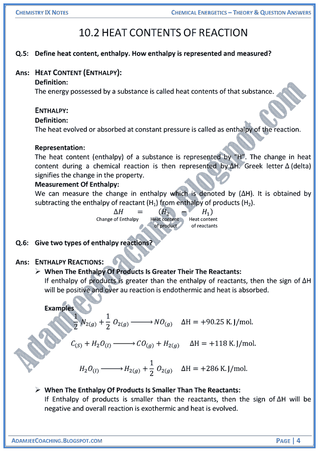 chemical-energetics-theory-notes-and-question-answers-chemistry-ix