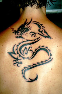 TATTOO TATUAJE DRAGON TRIBAL ESPALDA