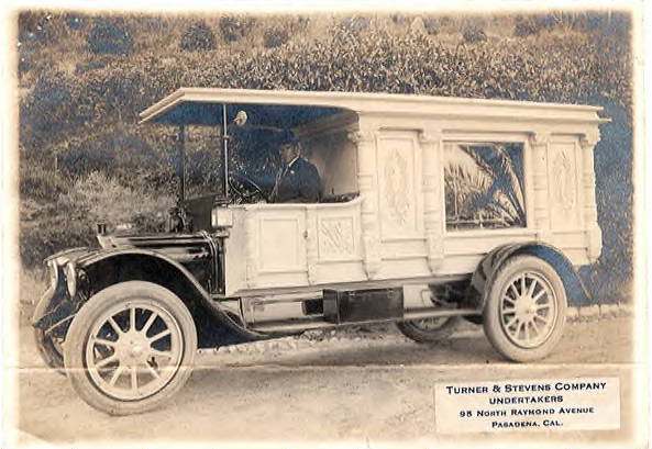 1914 Cadillac Carved Panel Hearse Original advertising picture