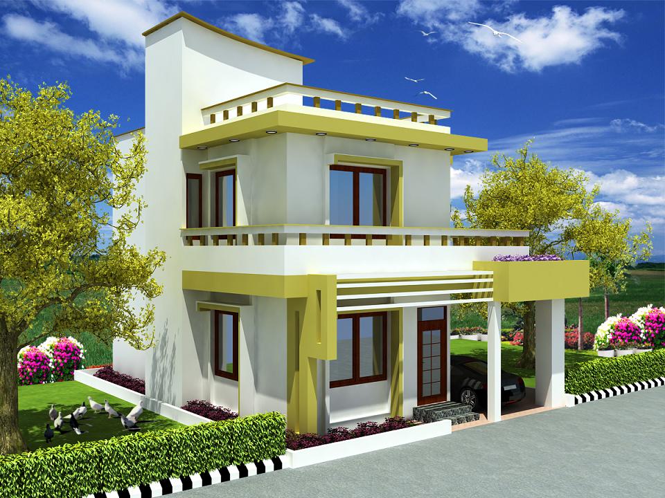 Front Elevation Of Duplex  Bungalow  Joy Studio Design  