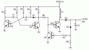 6 to 12 Volt Power Supply Inverter