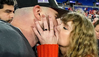 Taylor Swift Roots for Chiefs and Travis Kelce in AFC Championship Matchup