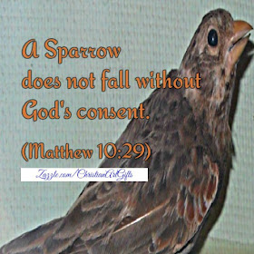 A sparrow does not fall without God's consent. (Matthew 10:29) 