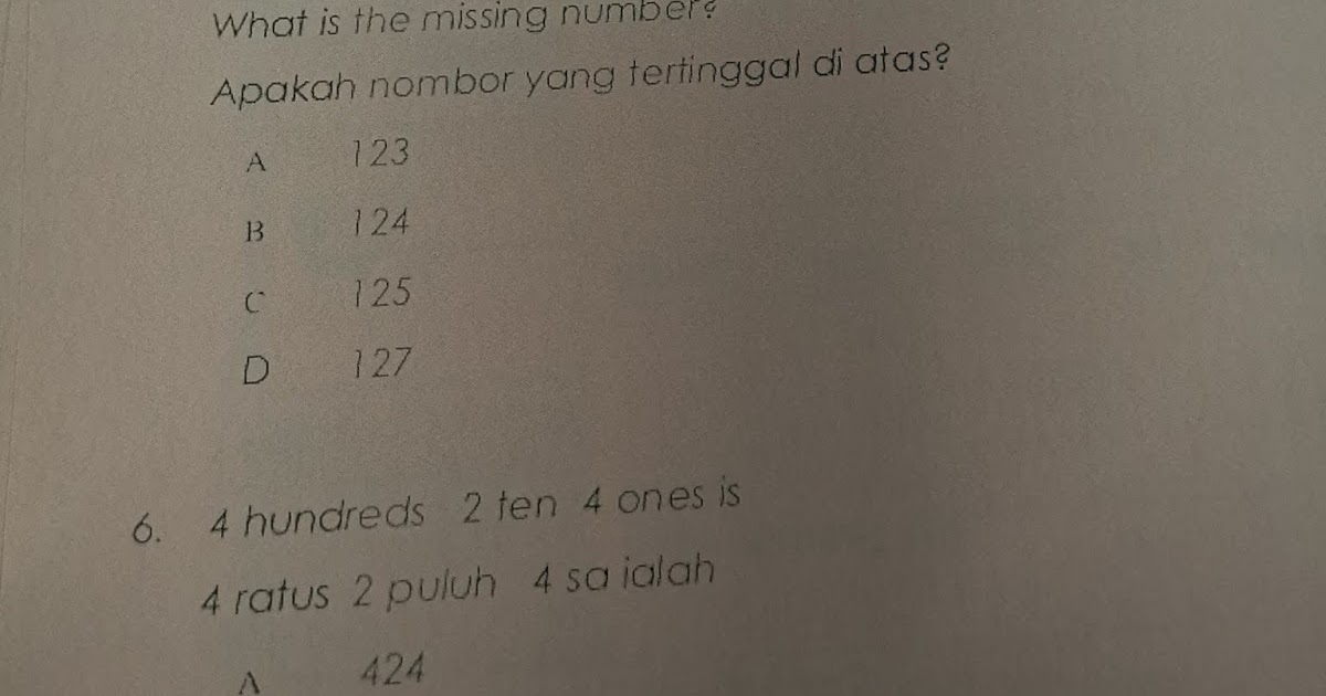 Contoh Soalan Naik Darjah 1 - Kecemasan q