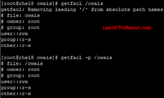understand access control list on redhat