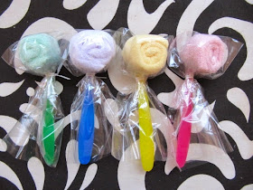 baby washcloth spoon lollipops