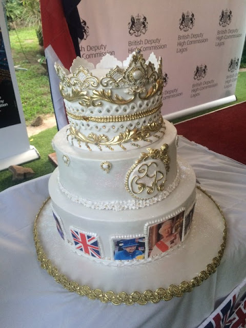 Photos: Omotola Jalade, Okocha Mark Queen Of England’s 90th Birthday With British HC In Lagos