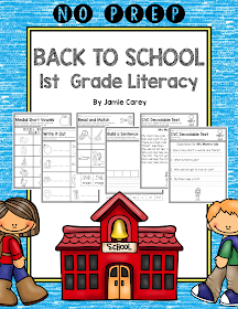 https://www.teacherspayteachers.com/Product/NO-PREP-Back-to-School-1st-Grade-Literacy-1925946