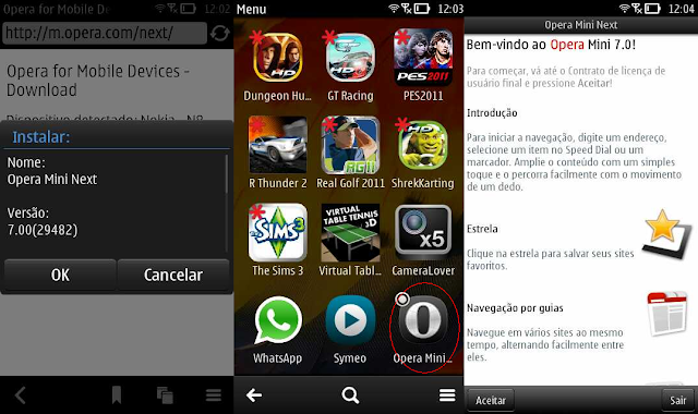 Opera Mini 7 Next disponível para Symbian ~ Touch Nokia