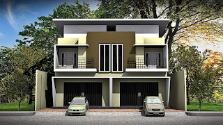 Model Desain Ruko Minimalis dengan rumah