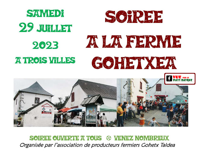 Soirée à la ferme Gohetxea 2023