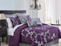 plum colored bedding