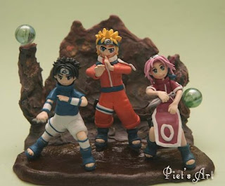 kerajinan tangan clay naruto