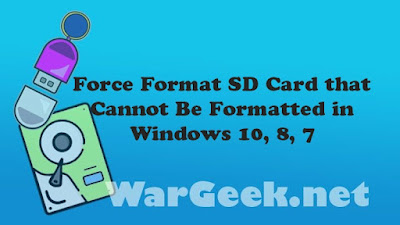 Force Format SD Card that Cannot Be Formatted in Windows 10, 8, 7