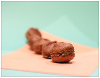 avocado chocolate macarons