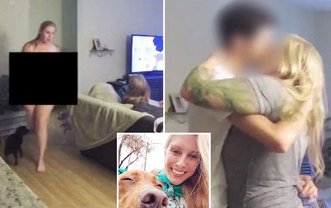 Dog sitter caught NAKED on client's sofa and leading boyfriend into bedroom 