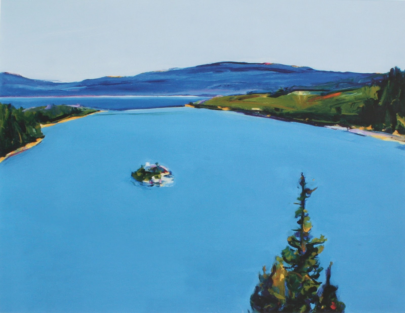 Emerald Bay - Giclee on paper - 20 X 25.5 - Available