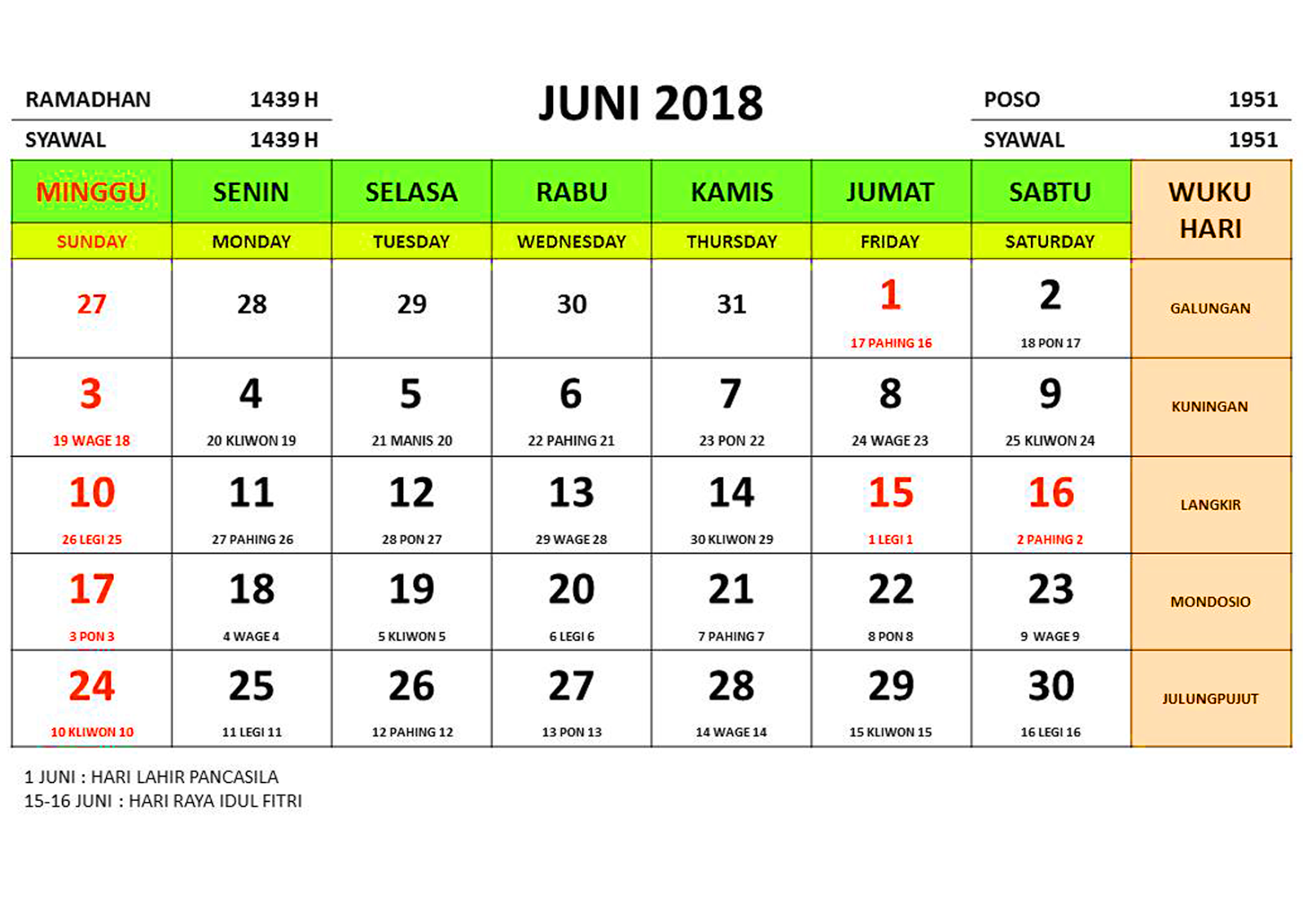  Kalender tahun 2020 masehi islam jawa dan libur nasional 