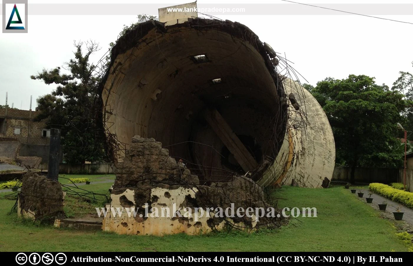 Kilinochchi Destroyed Water Tower