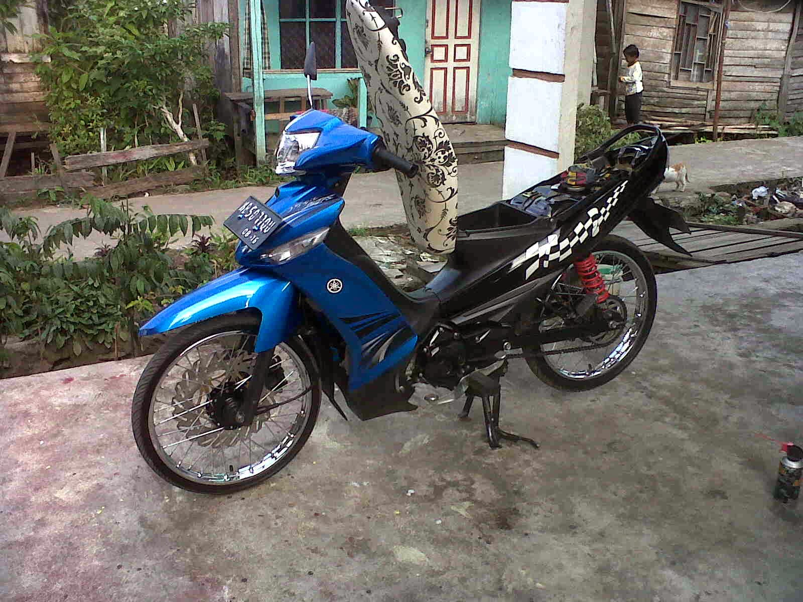 93 Modif Motor Vega Zr Warna Biru Terkeren Kuroko Motor