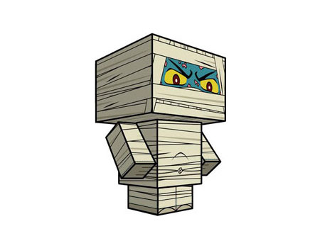 Cubee Mummy Paper Toy