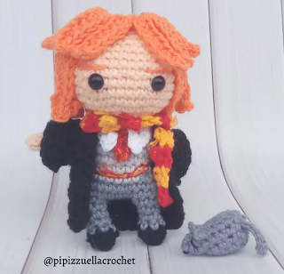 PATRON GRATIS RON WEMEL | HARRY POTTER AMIGURUMI 44474