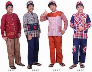  Model  baju  muslim anak  perempuan  dan  laki laki modern 