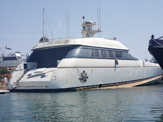 The world's fastest luxury yacht Gentry Eagle at home in Ventura Harbor.