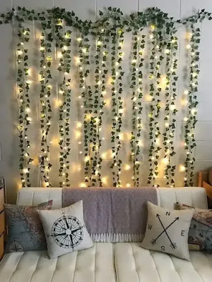 Combination of Tumblr Lights with Artificial Leaves