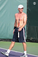 Simon Aspelin shirtless from Miami Open 2009