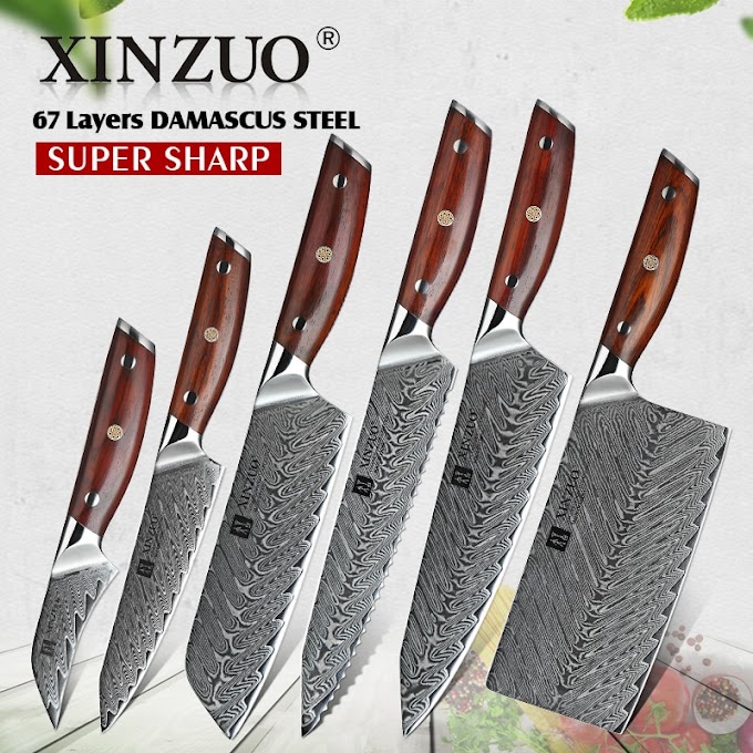XINZUO 6 PCS Kitchen Knives Sets