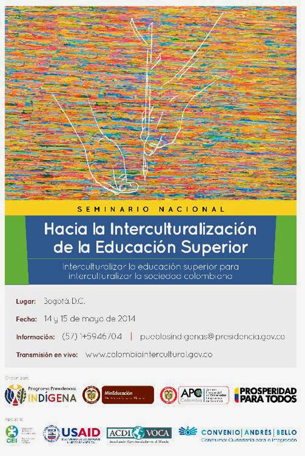 Bogotá será anfitriona del Seminario Nacional sobre Interculturalización de la Educación Superior