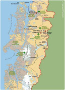 Abajo se encuentra el mapa de Argentina y Chile con los nombres de los . (mapa patagonia norte chile)