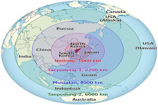 Jangkauan Rudal Korea Utara 