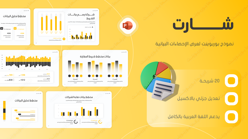 بوربوينت لاحصاء بيانات مشروع