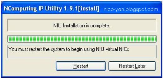 Ncomputing Install Complete