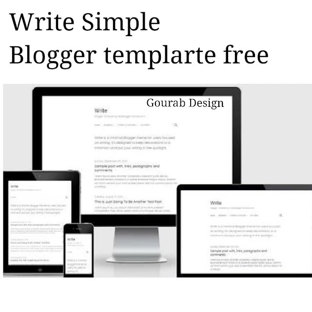 Write blogger template