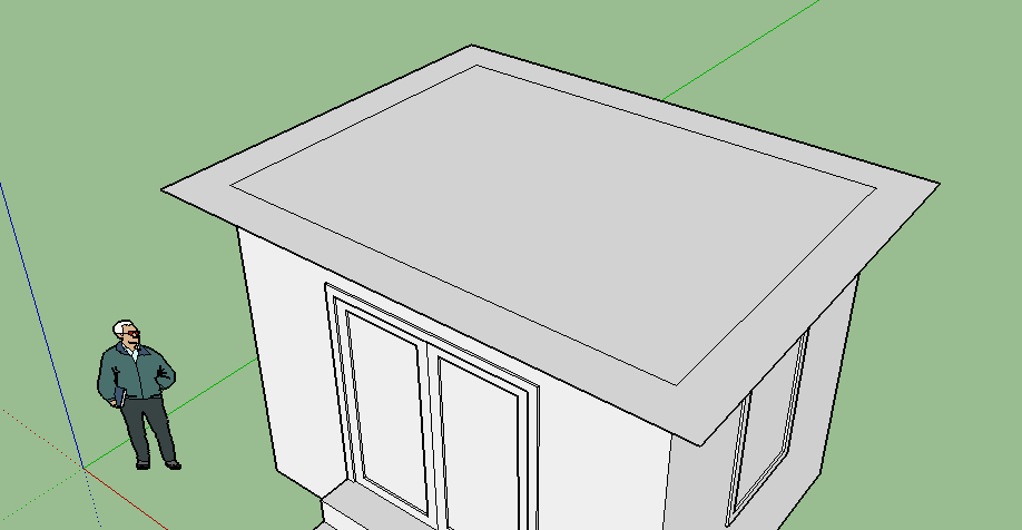 Belajar SketchUp hari 5 Membuat gambar rumah sederhana 