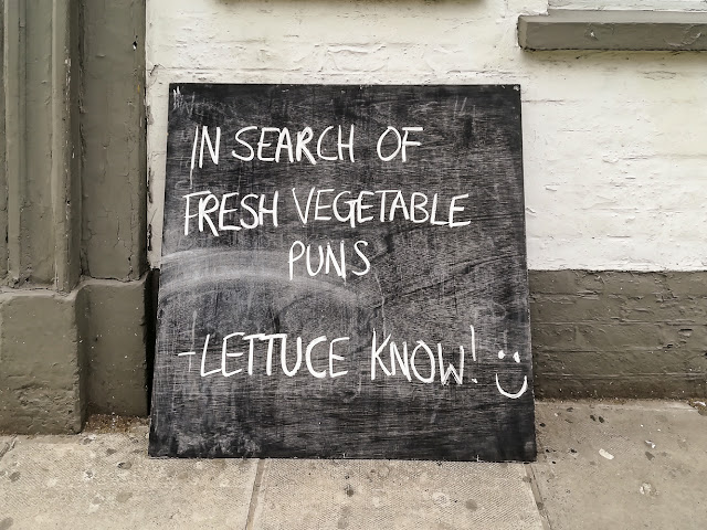 Photo of a chalk board outside a Salisbury pub