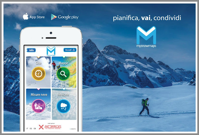 MySnowMaps  la app per monitorare l’innevamento sull’arco alpino