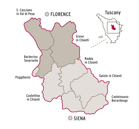 Chianti Classico wine region of Tuscany