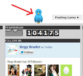 Cara Membuat Widget Burung Twitter Terbang di Blog