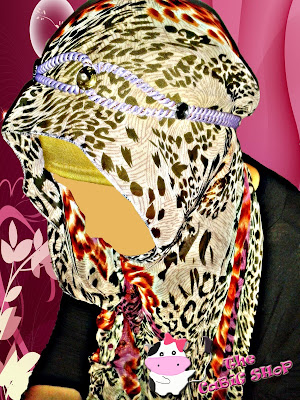 Hijab Chiffon Warna Leopard Ungu  Kode: HJB-LPU Bahan: Chiffon  Rp. 35.000,00
