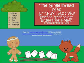 http://www.teacherspayteachers.com/Product/A-The-Gingerbread-Man-STEM-Activity-ScienceTechnology-Engineering-Math-378490