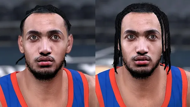 NBA 2K24 Jacob Toppin Cyberface (Rookie Face Scan)