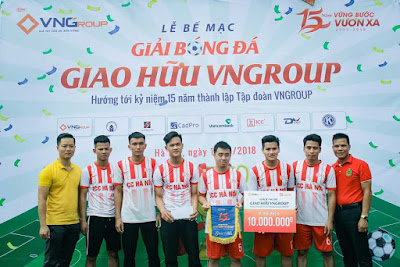 icc hà nội đạt giải á quân giải bóng đá VNGroup