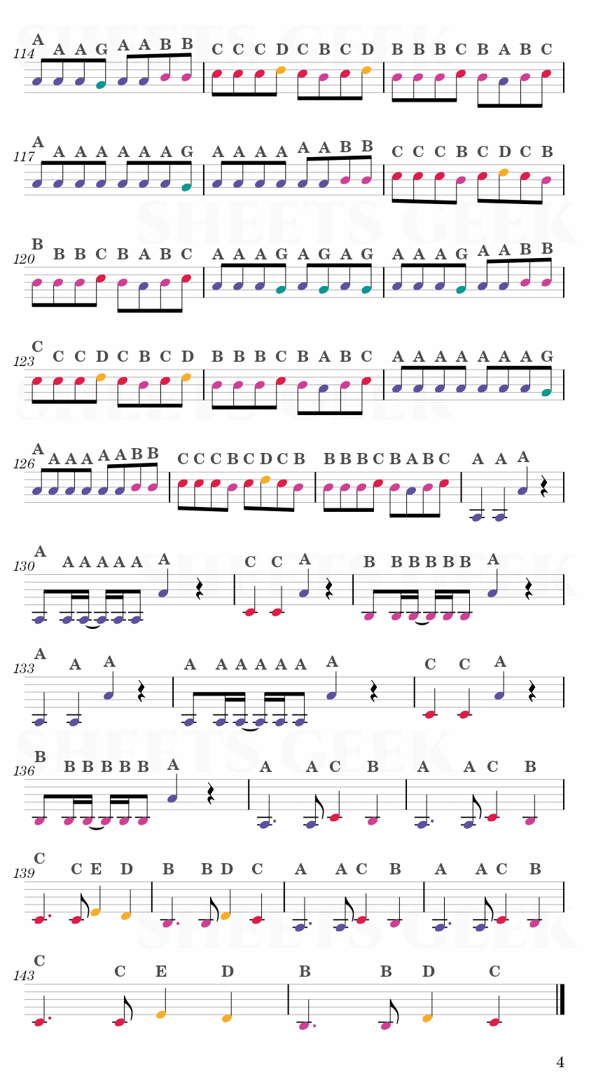 Car Radio - Twenty One Pilots Easy Sheet Music Free for piano, keyboard, flute, violin, sax, cello page 4