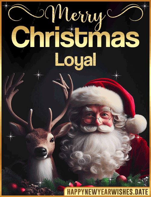 Merry Christmas gif Loyal