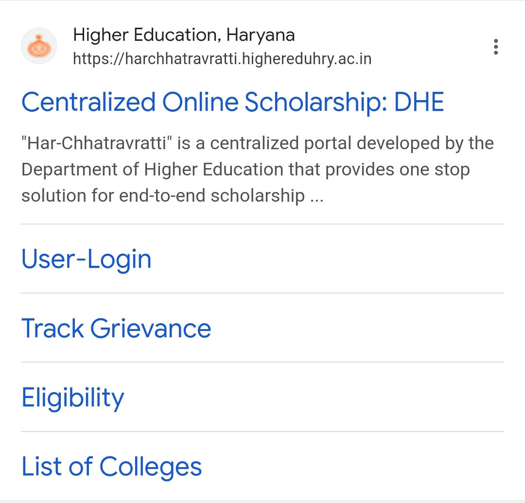 How can I check the status of Har Chatravriti scholarship?